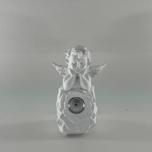 ประติมากรรมนางฟ้าเรซิ่นปรับแต่งได้ งานฝีมือประดับสวนพลังงานแสงอาทิตย์ ไฟ LED พลังงานแสงอาทิตย์ กันน้ำ IP44 แสงส่อง 360 องศา ใช้แบตเตอรี่ AA - Product Image 4