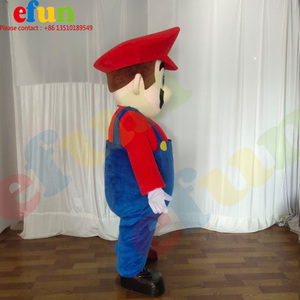 Efun-Costume de mascotte de personnage de dessin animé personnalisé, 1 quantité minimale de commande, costume de mascotte de <span class=keywords><strong>Mario</strong></span> <span class=keywords><strong>Luigi</strong></span> pour événement de vacances - Product Image 2