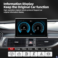 Autoradio 9 pouces écran Android GPS stéréo WIFI SIM BT Carplay lecteur multimédia pour Audi A6 C7 A7 2012-2018