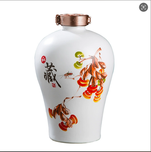 Индивидуальные креативные керамические винные бутылки Jingdezhen от производителя, прямые продажи, керамические банки для печати логотипа компании, бутылки - Product Image 5