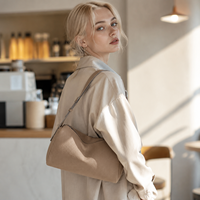 Sac à bandoulière de luxe léger en cuir véritable, style japonais-coréen, grande capacité, pour femme, collection 2026