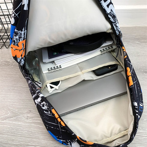 <span class=keywords><strong>Sac</strong></span> <span class=keywords><strong>à</strong></span> <span class=keywords><strong>dos</strong></span> unisexe en NYLON 20-35L résistant <span class=keywords><strong>à</strong></span> l'usure, tendance, cool, personnalisé, graffiti, décontracté, simple, pour lycéens et étudiants - Product Image 4