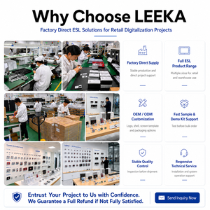 LEEKA Etichetta Elettronica Bluetooth Wireless EPD per Scaffali, Display Digitale del Prezzo, Etichette Elettroniche per Congelatori <span class=keywords><strong>di</strong></span> Gelato - Product Image 6