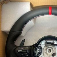 Volante de coche modelo M, completamente en cuero con costuras rojas para BMW F10 F20 F30 F31 F90 F12 F13 F92 F93 F26 F48 F49 F35 F44 F45