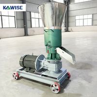 Machine à granulés de biomasse électrique multifonctionnelle automatique pour la production de granulés de combustible pour animaux d'élevage, petite production de granulés de combustible 700-900 kg/h