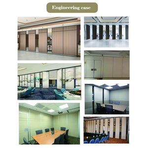 Cloison pliante mobile <span class=keywords><strong>de</strong></span> conception moderne, panneau acoustique coulissant temporaire, séparateur pour salles <span class=keywords><strong>de</strong></span> conférence et hôtels - Product Image 6