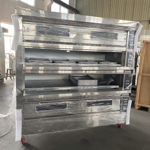 Horno de Convección Automático de Gas de Cuatro Niveles y 16 Bandejas, de Acero Inoxidable, para Panadería Comercial, Máquina para Hacer Snacks para Fábrica de Alimentos, a Gas y Eléctrico - Product Image 2