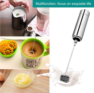 Frisseuse électronique pour café Cappuccino, en acier inoxydable, lots de 2 pièces/paquets, vente d'usine, lots avec fouet aux œufs - Product Image 2