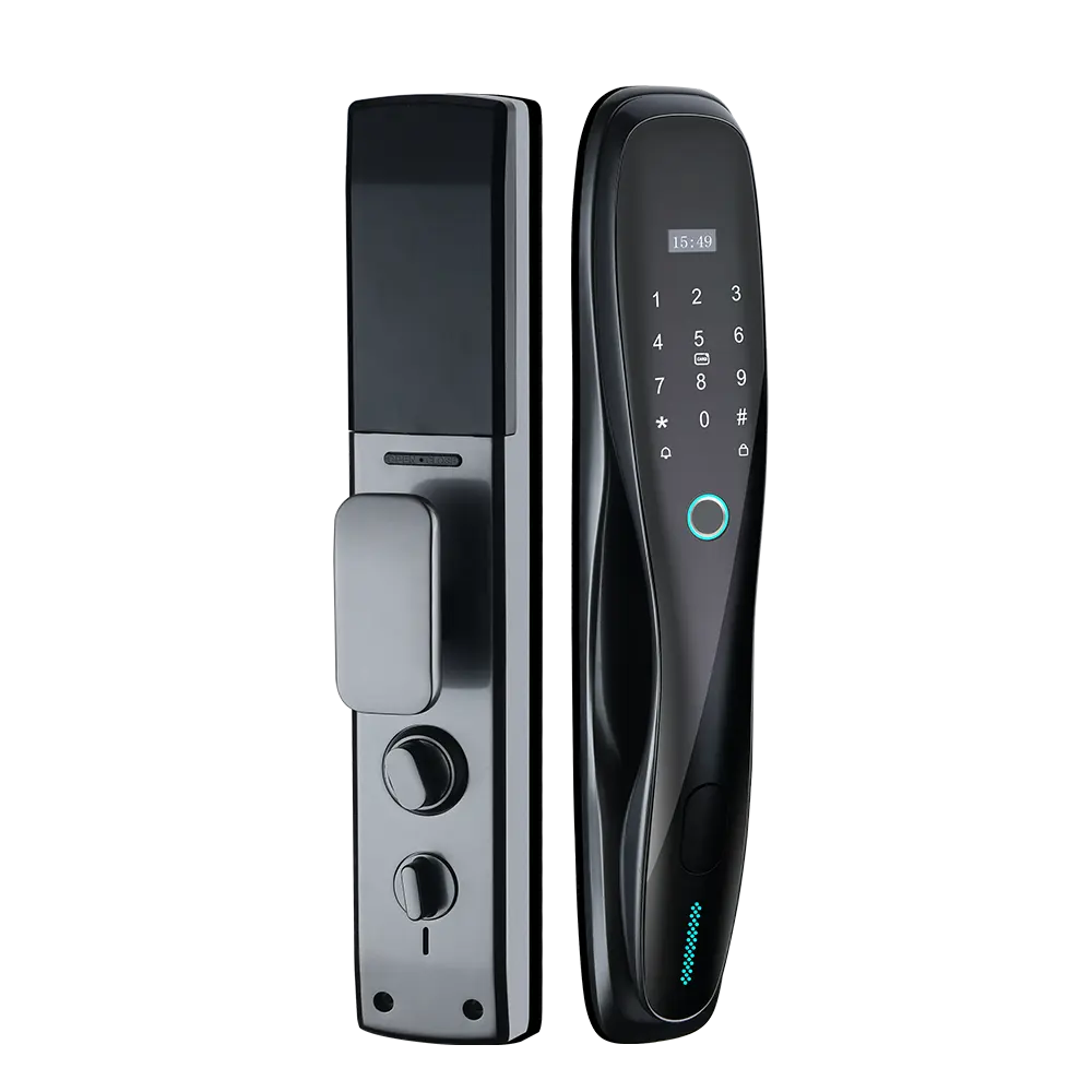 Szmyq Tuya Wi-Fi Alexa Smart Life Shenzhen With3200mAh ล็อคประตูอัตโนมัติแบตเตอรี่ป้องกันการละเมิดลิขสิทธิ์ผลิตภัณฑ์สำหรับโรงแรม