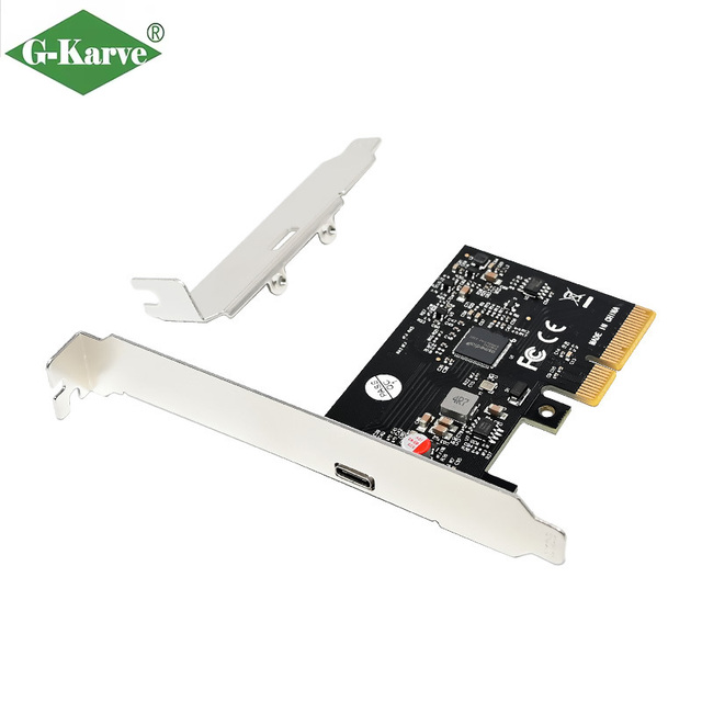 Reliable PCIe X4 Gigabit Ethernet Internal Server Expansion Card ASM3242 Single-Port USB3.2 10/100/1000Mbps for Desktop Computer