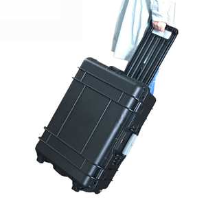 internal 538*380*210 mm shockproof waterproof hard plastic Carry Case with Wheels