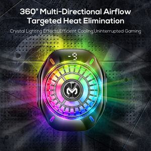 Refroidisseur de téléphone portable MEMO CX10 AI Modes Gaming Cooler Rapid Icing AI à température constante avec éclairage LED RGB multi-styles - Product Image 2