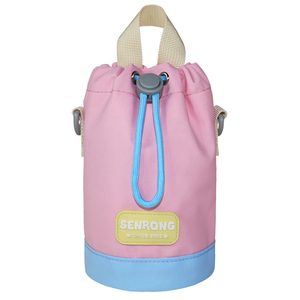 Oxford Drawstring Sling <b>Cooler</b> Insulated Waterproof Letter Pattern Unisex <b>Backpack</b> Strap for School Travel Children Students - Product Image 5