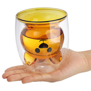 Taza de Té de Vidrio de Borosilicato de Alta Calidad, 41 Años de Experiencia de Fábrica, Estilo Canguro, Taza de Café de Doble Pared, Capacidad de 200 ml - Product Image 6