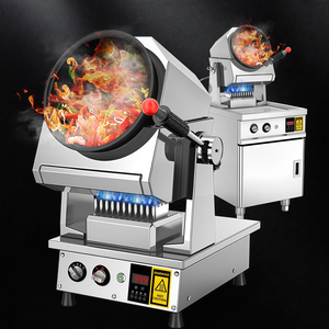 Máquina <span class=keywords><strong>de</strong></span> Cocinar <span class=keywords><strong>de</strong></span> Alta Eficiencia con Wok Giratorio Motorizado, Ajustable a <span class=keywords><strong>Gas</strong></span>/Eléctrico, Doble Uso <span class=keywords><strong>para</strong></span> Cocina Doméstica y Comercial - Product Image 3