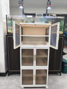 Organizador de maletero de plástico Contenedores de almacenamiento plegables con tapas y puertas Molde usado - Product Image 2