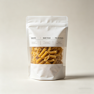 Sachets d'emballage alimentaire personnalisés <span class=keywords><strong>en</strong></span> gros, sacs refermables à fermeture éclair pour snacks, produits secs, pâtes, aliments pour bébés - Product Image 2