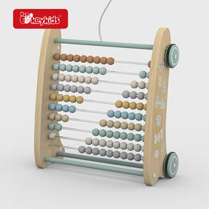 Compteurs de nombres pour enfants Abacus de jouet de comptage de mathématiques <span class=keywords><strong>en</strong></span> <span class=keywords><strong>bois</strong></span> avec roue W12A065 - Product Image 1