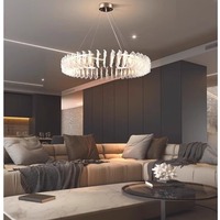 Lustre professionnel de luxe français pour salon, chambre, restaurant, villa, en verre