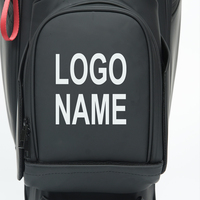 Sac de golf ASL GOLF en cuir PU imperméable avec séparateurs pleine longueur et logo personnalisé, offert avec 10 articles en cadeau pour l'achat d'un article.