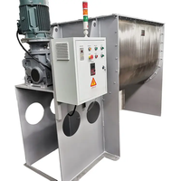 Mélangeur à ruban horizontal, machine à mélanger le sable sec, le mortier, la poudre de terre, machine à mélanger les produits chimiques, mélangeur à ruban électrique en acier inoxydable chauffant