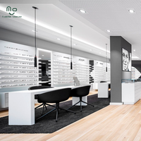 Meilleure Vente Vitrine LED pour lunettes de soleil, Meuble de présentation en verre pour opticien, Comptoir de magasin de lunettes, Étagère optique
