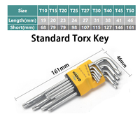 Clé Allen OEM ODM 3mm 4mm 8mm en acier inoxydable SS304 316 316 A2 A4 70 80, clé Torx à tête plate de type L, jeu de clés en L pour vis à bois
