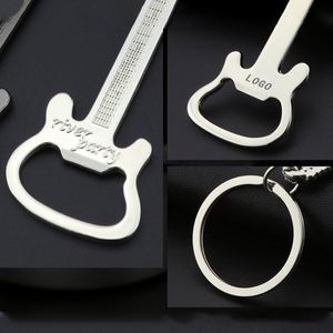 Llavero Destapador de Botellas de Metal con Forma de Guitarra, Grabado Láser Personalizado con LOGO, Pequeño Regalo Promocional Publicitario - Product Image 5