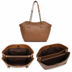 Sac à main en cuir de veau pleine fleur pour femme, style classique - Product Image 6