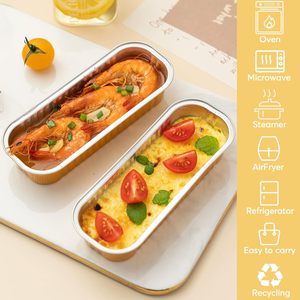 10/20/50pcs 7OZ 200ml <b>Cupcake</b> Dessert <b>Tray</b> 165x65x31mm Silver Aluminum Foil Disposable <b>Baking</b> Cups Lids No Coating Microwave - Product Image 4