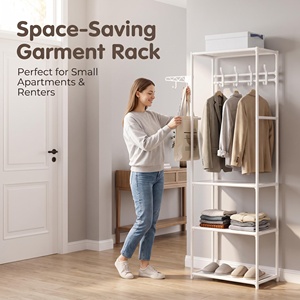 <span class=keywords><strong>Perchero</strong></span> de metal vintage económico y estable para oficina, hogar o exhibición de ropa - Product Image 1