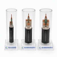 Câble d'alimentation blindé en acier ignifuge ZR-YJV22 0.6/1KV 3*10+1*6 avec conducteur en cuivre, isolation XLPE
