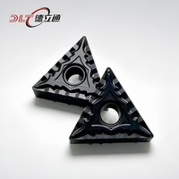 Plaquettes de tournage triangulaires multicolores en carbure de tungstène TNMG160404-CQ/TNMG160408-CQ, revêtement CVD, résistantes à l'usure, OEM de haute qualité