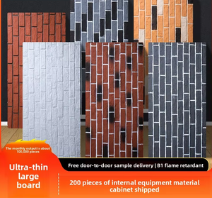 Pegatina de Ladrillo Cultural de PU, Simulación de Revestimiento para Paredes de Restaurantes, Uso Comercial - Product Image 4