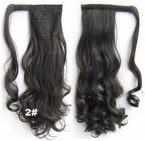 Extensiones de Cabello Humano Ondulado Natural Body Wave, Cola de Caballo Virgen Remy de Doble Trama con Cordón, Aspecto Ondulado y Voluminoso sin Costuras - Product Image 2