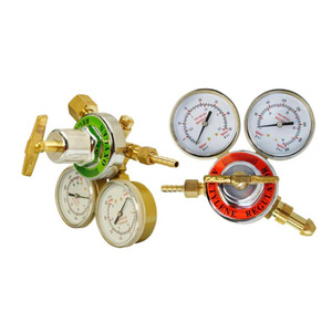 American-style all-copper oxygen regulator CGA540, acetylene pressure regulator CGA510, <b>welding</b> and cutting <b>kit</b> pressure - Product Image 5