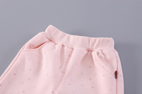 2025 nouveau décontracté filles doublé polaire hiver tenue bébé fille enfants hiver sweat Cardigan deux pièces ensemble