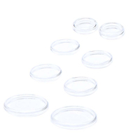 1000 pièces de disques de reliure en plastique transparent pour carnets à disques, Happy Planner, anneaux d'extension à perforation champignon