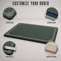Tapis de Mahjong à grille hexagonale sans règles, 31,5x31,5 pouces, accessoires de Mahjong américain, articles de Mahjong, tissu de Mahjong, tapis pour tuiles de Mahjong