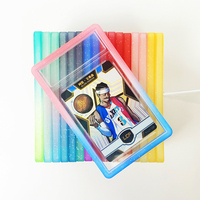 Étui de protection antichoc en caoutchouc TPU silicone pour cartes à collectionner 35pt, avec paillettes multicolores (1, 2, 3, 4 couleurs)