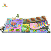 Solution clé en main pour aire de jeux extérieure, parc d'attractions pour enfants, toboggan arc-en-ciel, château gonflable, équipement de trampoline