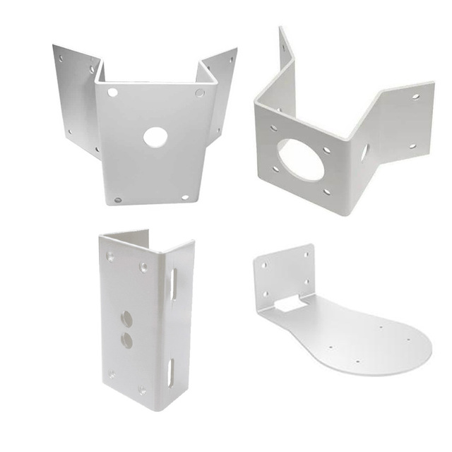 Custom Outdoor Wall Corner Mounting CCTV Bracket Aluminum Alloy Stamping CCTV Camera Wall-Corner Metal Mount Bracket Holder