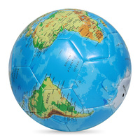 Balón de Fútbol Educativo Ligero con Mapa del Mundo Impreso, para Uso en Exteriores, Admite Logotipo y Diseño Personalizados