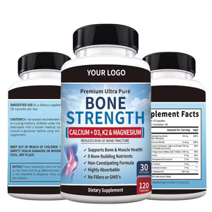 Cápsulas para la Fortaleza Ósea con Calcio, Vitamina D3, K2 y Magnesio para la Salud Ósea y Muscular, Venta Directa de Fábrica OEM - Product Image 1