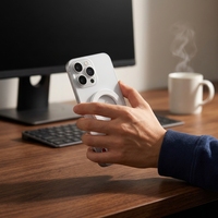 Pegangan Fotografi Ponsel MagSafe Portabel dengan Remote Shutter Nirkabel dan Kontrol Zoom Model TY-01 Cetakan Pribadi