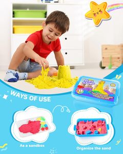 Giáo Dục Đồ Chơi Năng Động Cát Tự Làm Ma Thuật Màu Đất Sét Cảm Giác Đồ Chơi Trẻ Em Chơi Bộ Dụng Cụ Nghệ Thuật Ma Thuật Cát Cho Trẻ Em - Product Image 5