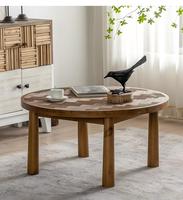 Ensemble de table basse en bois massif de style Wabi-sabi, moderne, simple et haut de gamme, table basse de style japonais pour le salon