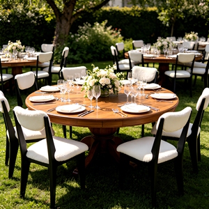 Sillón de Estilo Moderno Personalizado, Tapizado en Terciopelo Color Crema, para Eventos y Fiestas de Boda, con Respaldo Suave - Product Image 2