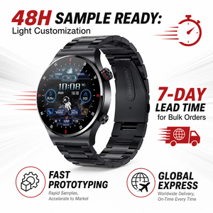 Montre connectée <span class=keywords><strong>de</strong></span> luxe pour homme QW33, appels Bluetooth, moniteur <span class=keywords><strong>d</strong></span>'oxygène/sanguin, suivi du <span class=keywords><strong>sommeil</strong></span>, étanche IP67, sport, fitness, Android, iOS - Product Image 2