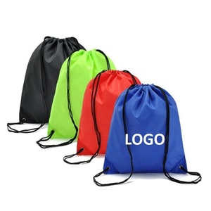 Factory Wholesale Promotional Reusable Durable Large Capacity Promotional Custom Sublimation Printed Polyester <b>Drawstring</b> <b>Bag</b> - Product Image 1